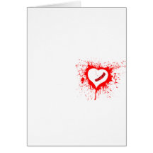Grunge pequeño Hearted quebrado de la alternativa  Tarjetas