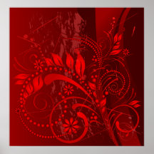grunge rojo impresiones