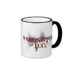 Grunge Washington D.C. Mug de la sangría Tazas De Café