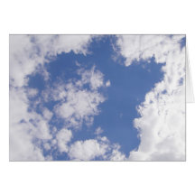 Grusskarte Wolkenstern, blanko