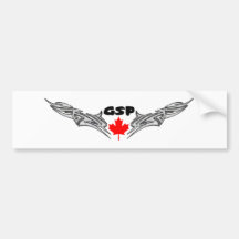 gsp etiqueta de parachoque