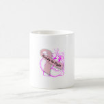 Guanteros en listo para luchar en rosa tazas de café
