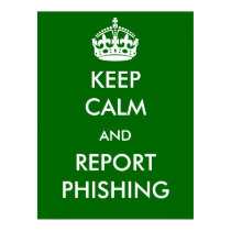 Guarde el cartel de Phishing de la calma y del inf posters