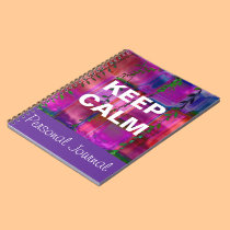 Guarde el cuaderno personal tranquilo del diario cuadernos