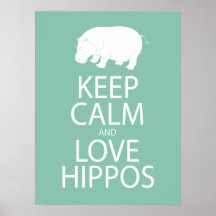 Guarde el Hippopotamus de la impresión de los hipo Impresiones