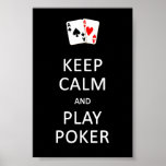 GUARDE el poster del PÓKER de la CALMA y del JUEGO