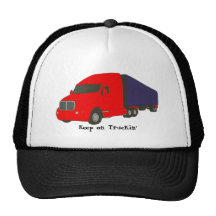 Guarde en el camión de Truckin', en los gorras