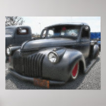 Guarde en Truckin - dibujo del aerógrafo y de la t Posters