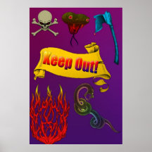 Guarde hacia fuera 1 poster