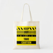 Guarde hacia fuera y tome las citas de la precauci bolsa de mano