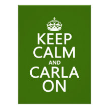 Guarde la calma y a Carla encendido - cualquier co Comunicados