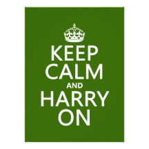 Guarde la calma y a Harry en (cualquier color de f Invitación Personalizada