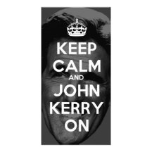 Guarde la calma y a John Kerry encendido Tarjetas Personales