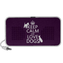 Guarde la calma y ame los perros - todos los color iPhone altavoz