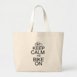 Guarde la calma y Bike encendido Bolsa
