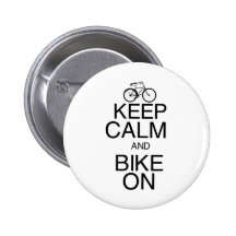 Guarde la calma y Bike encendido Pins