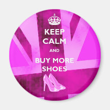 Guarde la calma y compre más imán de los zapatos