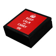 Guarde la calma y continúe cajas de regalo