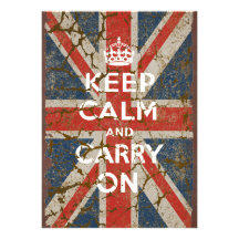 Guarde la calma y continúe con la bandera BRITÁNIC Anuncios