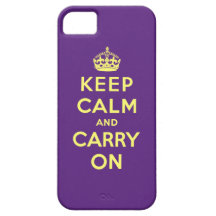 Guarde la calma y continúe iPhone 5 protectores