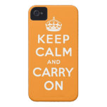 guarde la calma y continúe la original iPhone 4 Case-Mate fundas