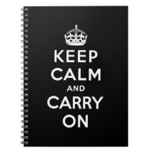 guarde la calma y continúe la original libreta