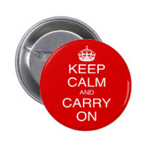 Guarde la calma y continúe las impresiones británi pins