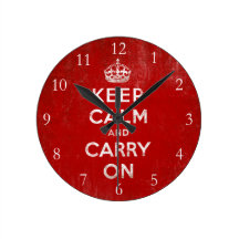 Guarde la calma y continúe, vintage relojes