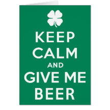 Guarde la calma y déme la cerveza felicitacion 
