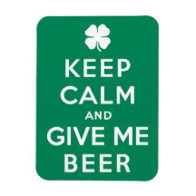 Guarde la calma y déme la cerveza imanes
