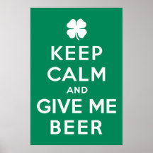 Guarde la calma y déme la cerveza impresiones