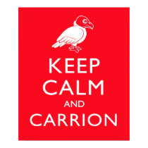 Guarde la calma y el Carrion posters