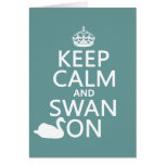 Guarde la calma y el cisne encendido - todos los c felicitacion 