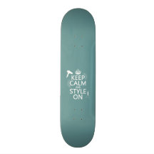 Guarde la calma y el estilo en (cualquier color de patines personalizados