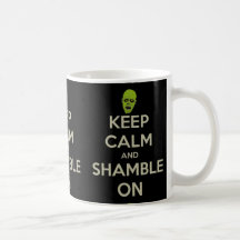 Guarde la calma y el paso torpe en la taza