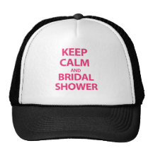¡Guarde la calma y la ducha nupcial! Gorros