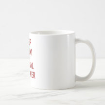 ¡Guarde la calma y la ducha nupcial! Taza De Café