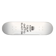 Guarde la calma y la ráfaga del ghetto encendido patineta personalizada