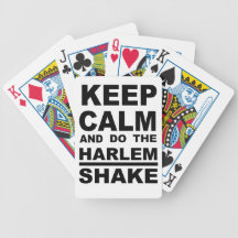 GUARDE LA CALMA Y LA SACUDIDA DE HARLEM BARAJA CARTAS DE POKER