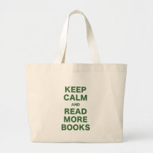 Guarde la calma y lea más libros bolsa de mano