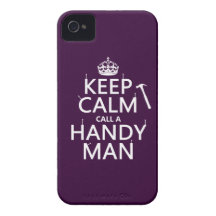 Guarde la calma y llame a un hombre práctico (cual iPhone 4 Case-Mate cárcasa
