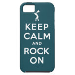 Guarde la calma y oscile encendido iPhone 5 Case-Mate protector