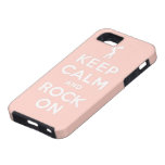 Guarde la calma y oscile encendido iPhone 5 Case-Mate carcasa