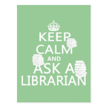 Guarde la calma y pregunte a bibliotecario postal