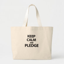 Guarde la calma y prometa bolsas