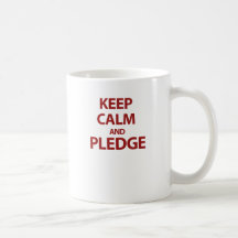 Guarde la calma y prometa tazas de café