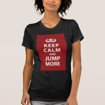 Guarde la calma y salte más camisetas