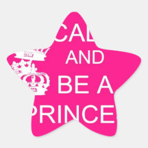 Guarde la calma y sea una princesa etiqueta