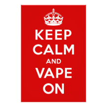 Guarde la calma y Vape encendido Fotografia