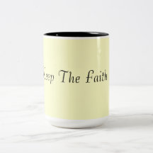 ¡Guarde la fe! Tazas